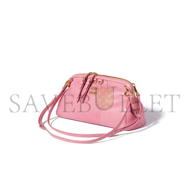 MIU MIU CAPRICE AYERS LEATHER CLUTCH 5BF130 (28*14.5*10cm)